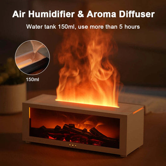 Flame Mist Humidifier & Aroma Diffuser